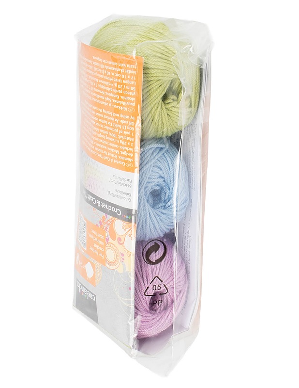 CRELANDO käsityö/virkkauslanka, 3 kpl - Käsityö - 10105429777 - 2