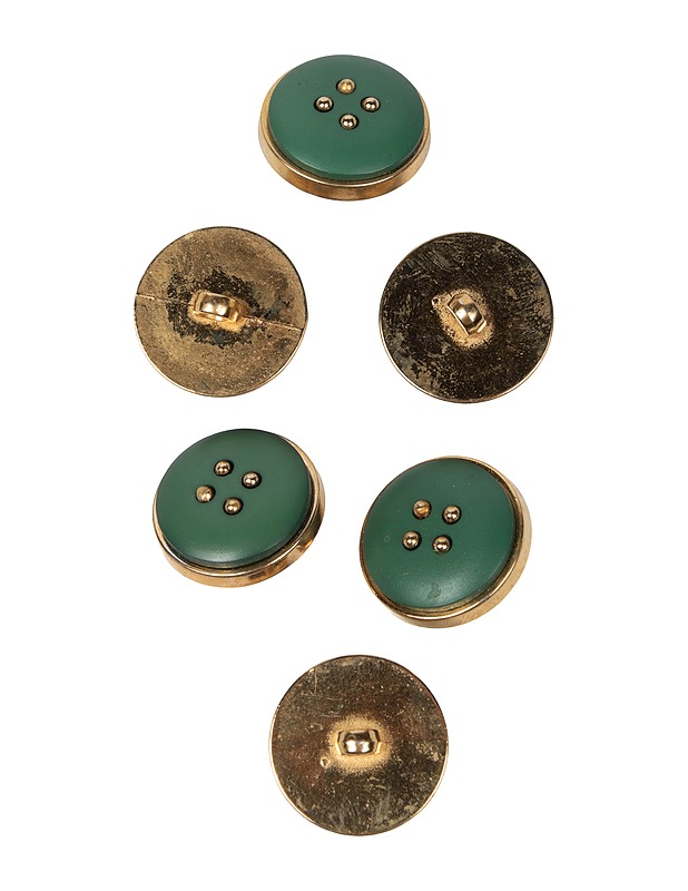 Vintage kantanappi, 6 kpl - 1 pussi - Ompelu - 10105429825 - 0