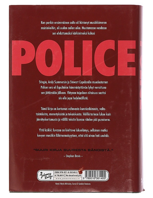 Police - Campion, Chris - Elämäkerrat ja muistelmat - 10105429824 - 1