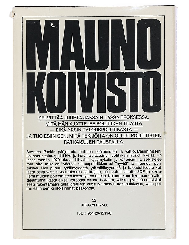 Väärää politiikkaa - Koivisto, Mauno - Historiakirjat - 10105429835 - 1