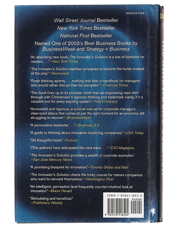 The innovator's solution : creating and sustaining succesful growth - Christensen, Clayton M. - Tietokirjat ja oppaat - 10105429838 - 1