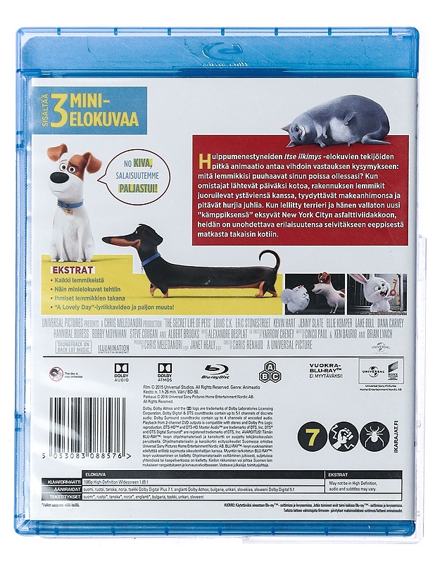 Lemmikkien Salainen Elämä - Blu-Ray - Blu-ray-levyt - 10105429911 - 1