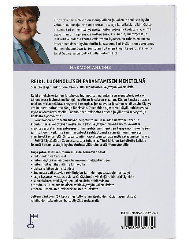 Reiki, luonnollisen parantamisen menetelmä : sisältää laajan reikitutkimuksen, 300 suomalaisen käyttäjän kokemuksia - Sari McGlinn - Tietokirjat ja oppaat - 10105429943 - 1