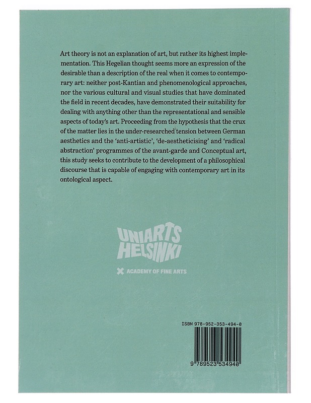 Aesthetics, de-aestheticisation, abstraction - Ilya Orlov - Tietokirjat ja oppaat - 10105429972 - 1