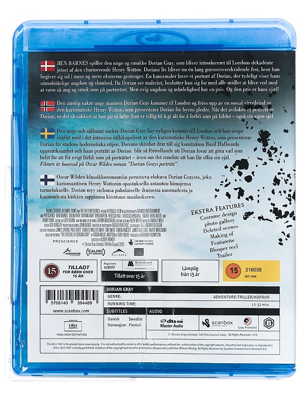 Dorian Gray - Blu-ray - Blu-ray-levyt - 10105429996 - 1