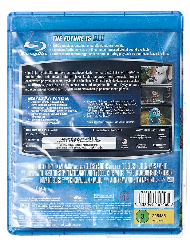 Horton - Blu-Ray - Blu-ray-levyt - 10105430000 - 1