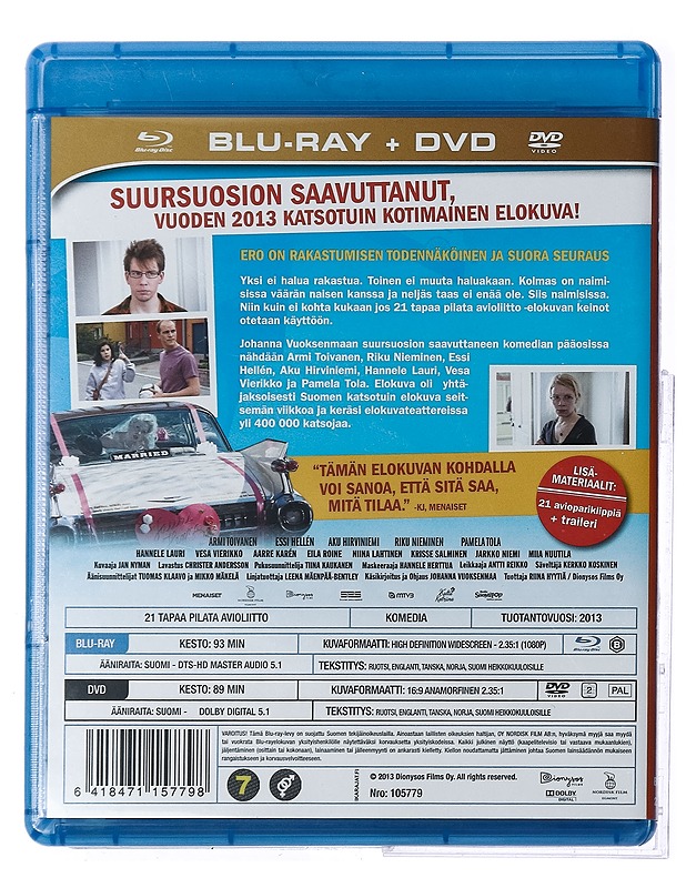 21 tapaa pilata avioliitto - Blu-ray - Blu-ray-levyt - 10105430008 - 1