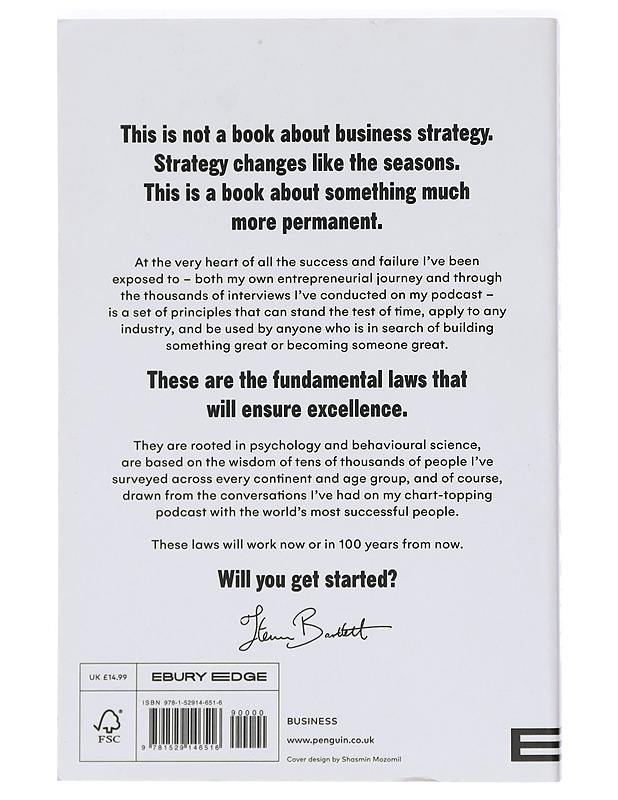 The diary of a CEO : the 33 laws of business & life - Bartlett, Steven - Tietokirjat ja oppaat - 10105430015 - 1