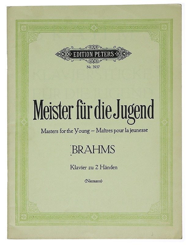 Meister für die Jugend Klavier zu 2 Händen - Niemann, Walter - Musiikki- ja elokuvakirjat - 10105430023 - 0