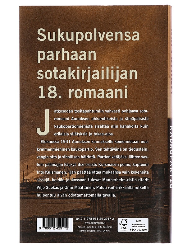 Aunuksen kaukopartio - Esa Sirén - Romaanit ja novellit - 10105430037 - 1