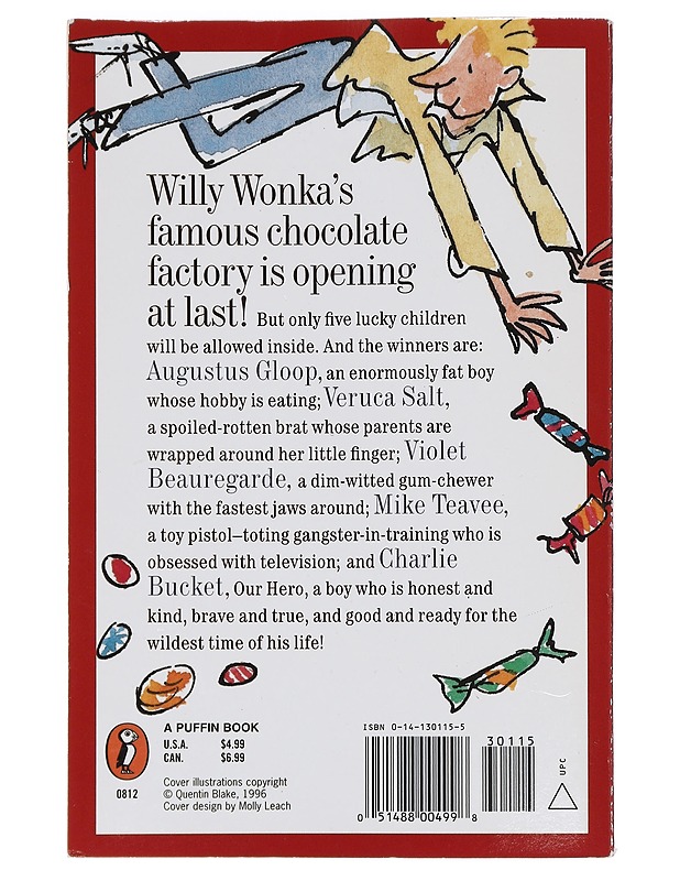 Charlie and the chocolate factory - Dahl, Roald - Lastenkirjat - 10105430039 - 1