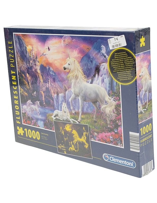 CLEMENTONI Fluorescent Puzzle palapeli, 1000 palaa - Palapelit - 10105430089 - 0