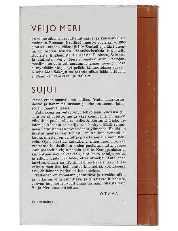 Sujut - Meri, Veijo - Romaanit ja novellit - 10105430112 - 1