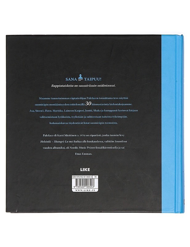 Rappiotaidetta : suomiräpin tekijät - Paleface - Musiikki- ja elokuvakirjat - 10105430160 - 1