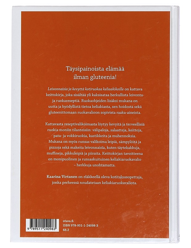 Leivonnaisia ja kevyttä kotiruokaa keliaakikoille - Kaarina Virtanen - Ruokakirjat - 10105430158 - 1