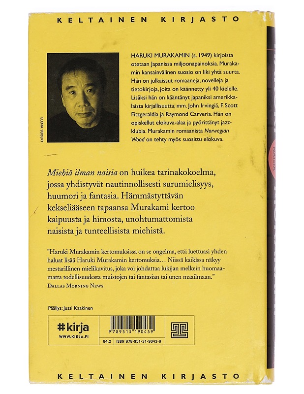 Miehiä ilman naisia - Murakami, Haruki - Romaanit ja novellit - 10105430165 - 1