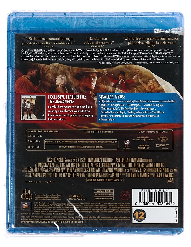 Vettä Elefanteille - Blu-Ray - Blu-ray-levyt - 10105430198 - 1