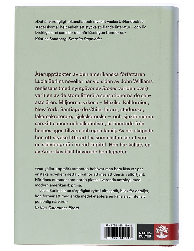 Handbok för städerskor : noveller - Berlin, Lucia - Romaanit ja novellit - 10105430221 - 1