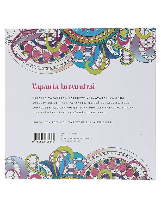 Luovuuden voima : Värityskirja - Harrastekirjat - 10105430274 - 1