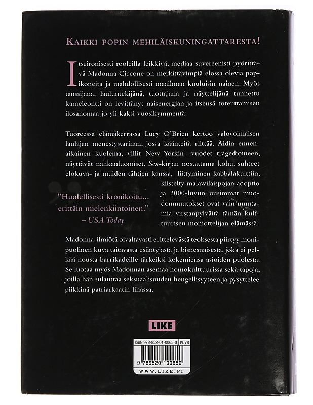 Madonna : elämäkerta - O'Brien, Lucy - Musiikki- ja elokuvakirjat - 10105430296 - 1