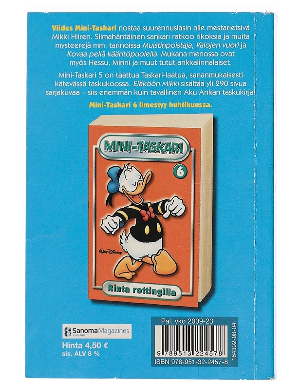 MINI-TASKARI 5 : Eläköön Mikki - Kastari, Anna - Sarjakuvat - 10105430388 - 1