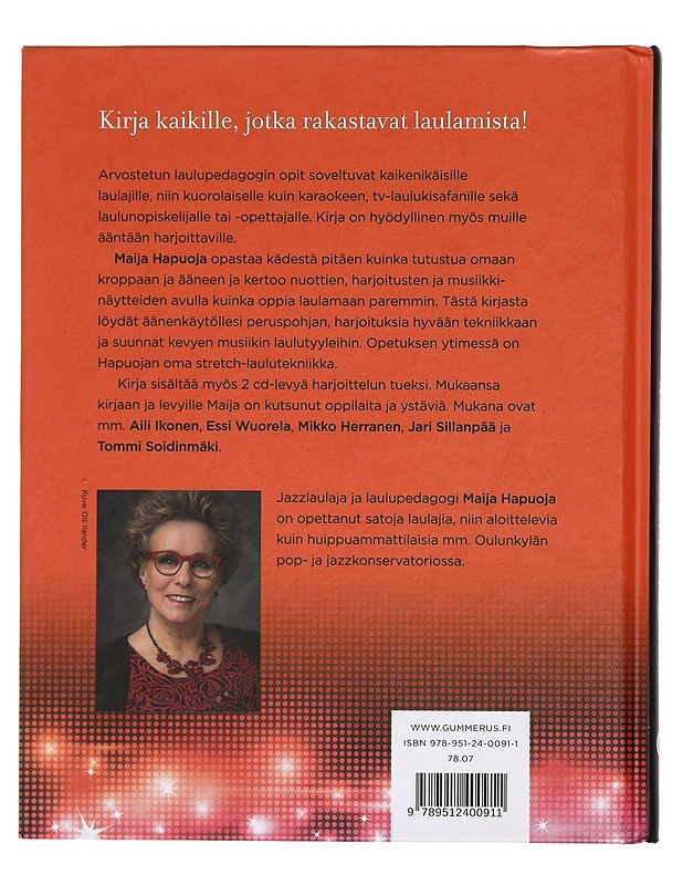 Koko kroppa laulaa : opi uusi huippuartistien tekniikka - Hapuoja, Maija - Musiikki- ja elokuvakirjat - 10105430456 - 1