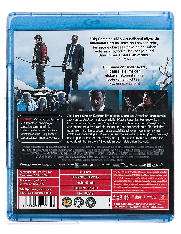 Big Game - Blu-Ray - Blu-ray-levyt - 10105430511 - 1