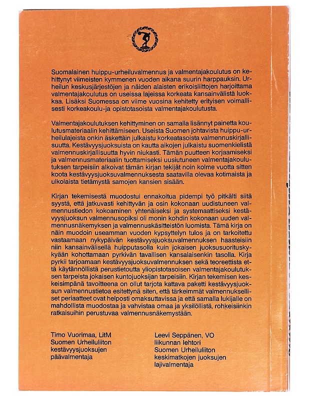 Kestävyysjuoksuvalmennus - Vuorimaa, Timo - Tietokirjat ja oppaat - 10105430543 - 1