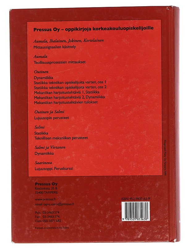 Dynamiikka - Salmi, Tapio - Tietokirjat ja oppaat - 10105430559 - 1