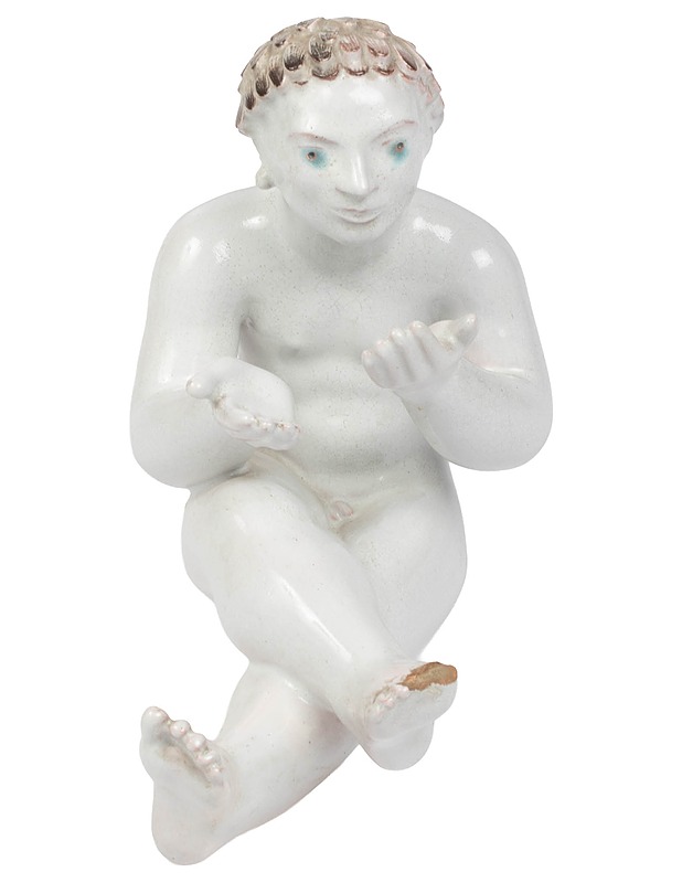 ARABIA Kylpevä poika veistos - Koriste-esineet - 10105430560 - 1