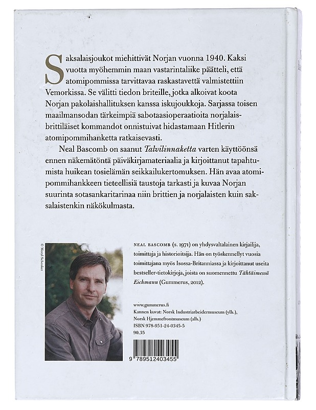 Talvilinnake : Hitlerin atomipommin sabotaasi - Bascomb, Neal - Historiakirjat - 10105430647 - 1