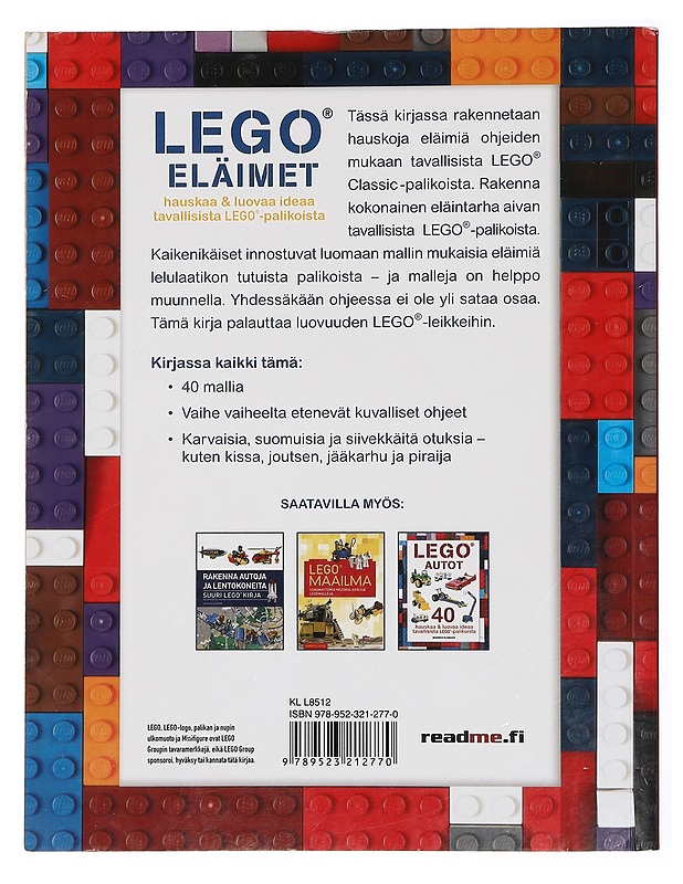 Lego® eläimet : hauskoja ja luovia ideoita tavallisista Lego® -palikoista - Elsmore, Warren - Lastenkirjat - 10105430743 - 1