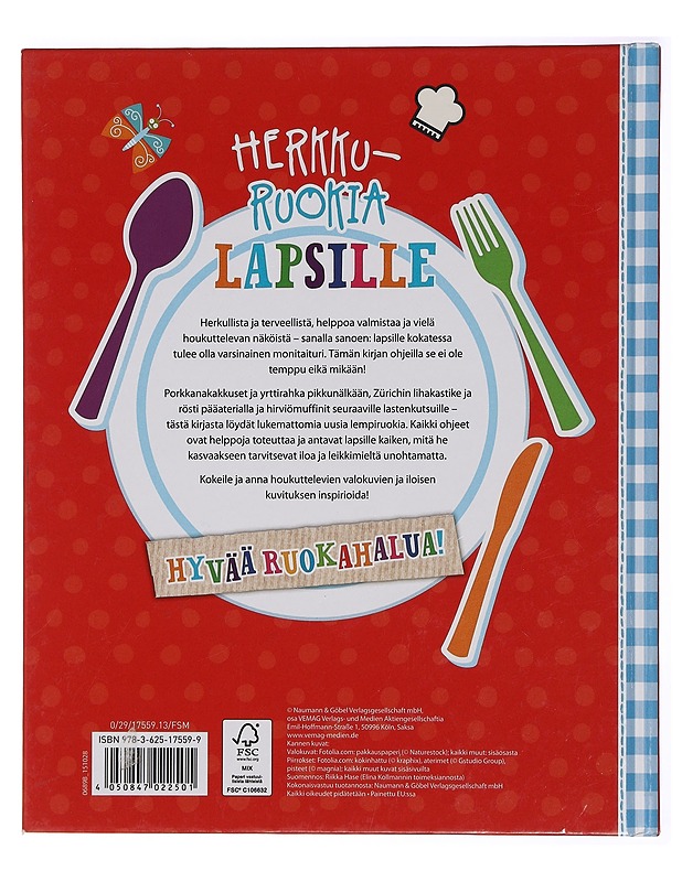 Herkkuruokia lapsille - Hase, Riikka - Lastenkirjat - 10105430759 - 1