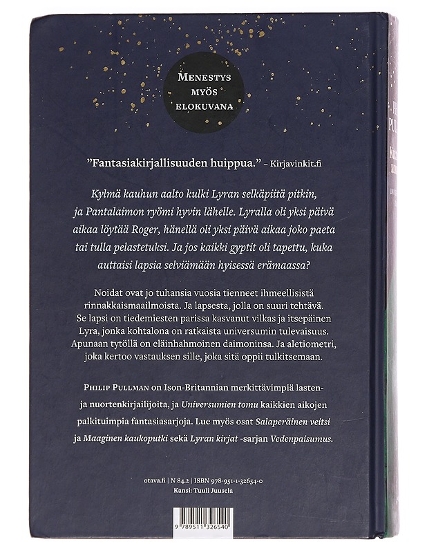 Universumien tomu. 1, Kultainen kompassi - Pullman, Philip - Romaanit ja novellit - 10105430815 - 1