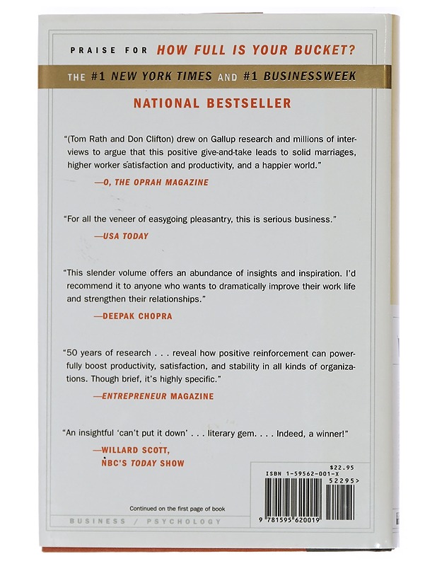 How Full Is Your Bucket? - Rath, Tom; Clifton, Don - Tietokirjat ja oppaat - 10105430864 - 1