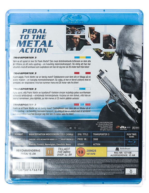 Transporter 3 - Blu-ray - Blu-ray-levyt - 10105430873 - 1