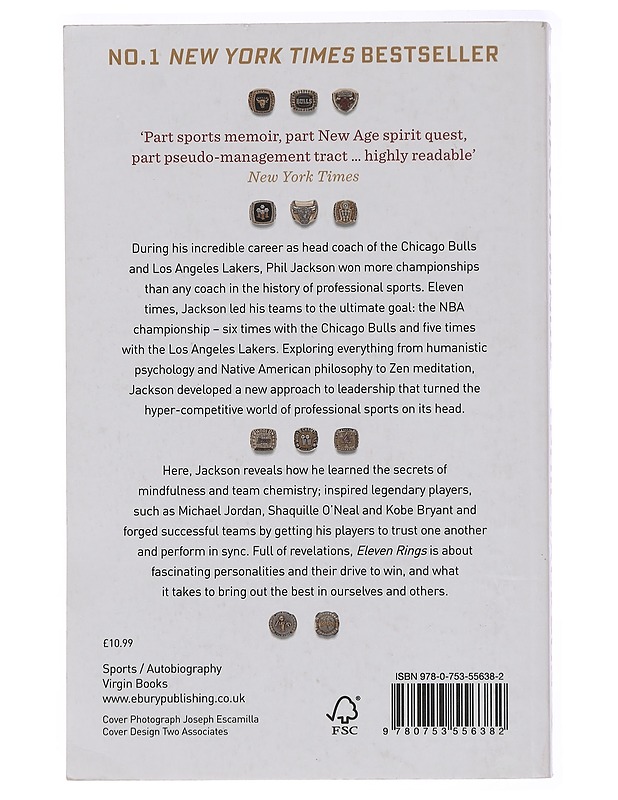 Eleven rings - Jackson, Phil - Elämäkerrat ja muistelmat - 10105430886 - 1