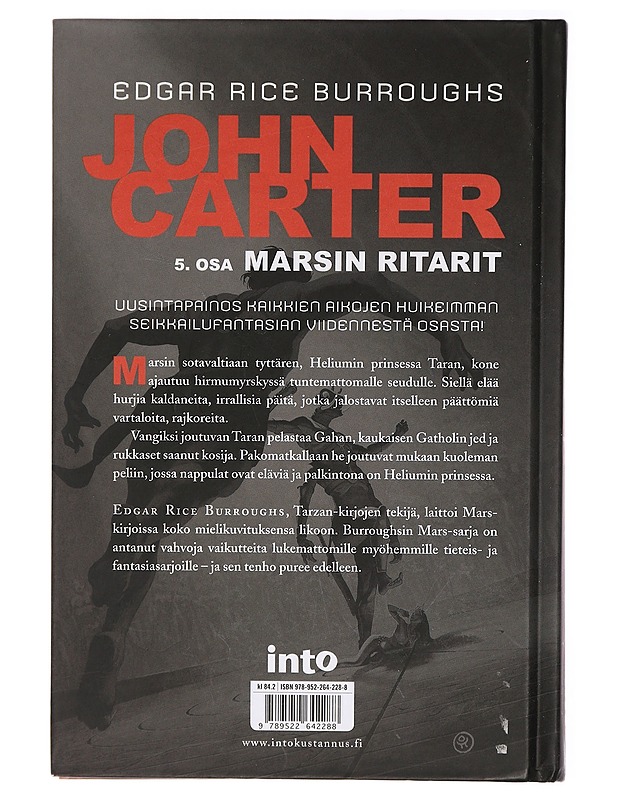 John Carter 5. osa: Marsin ritarit - Burroughs, Edgar Rice - Fantasia- ja scifi - 10105430908 - 1