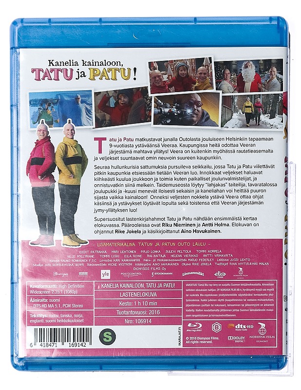 Kanelia Kainaloon, Tatu Ja Patu! - Blu-Ray - Joulutuotteet - 10105430941 - 1