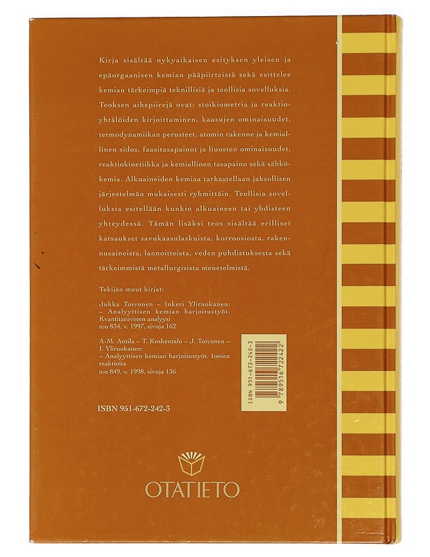 Yleinen ja epäorgaaninen kemia - Laitinen, Risto - Tietokirjat ja oppaat - 10105430954 - 1