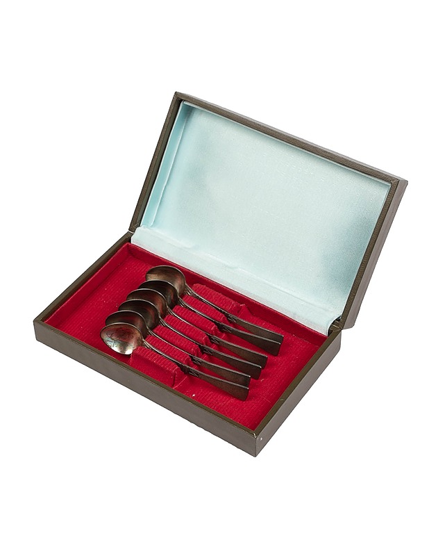 Koristeelliset lusikat kotelossa, 6 kpl - Aterimet - 10105431043 - 0