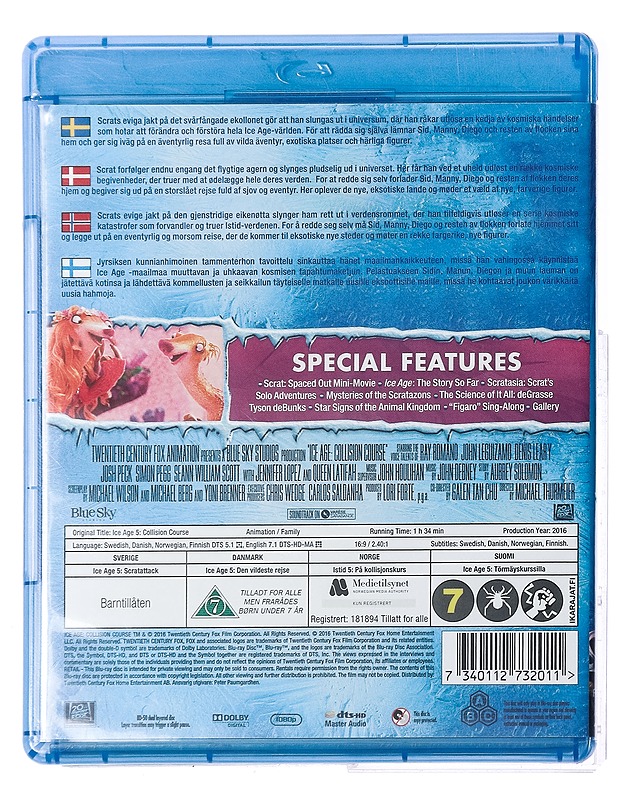 Ice Age 5: Törmäyskurssilla - Blu-Ray - Blu-ray-levyt - 10105431062 - 1