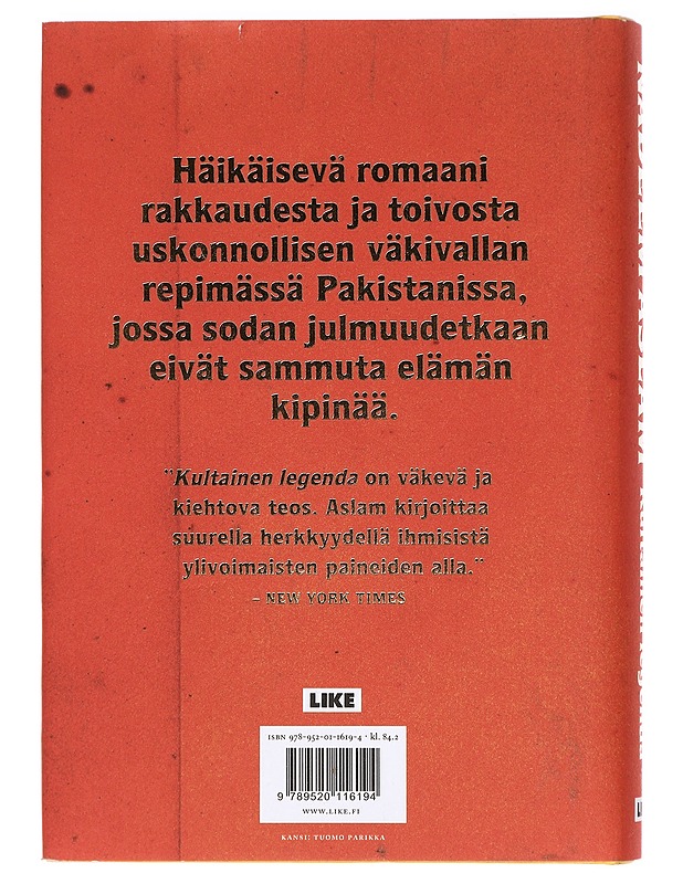 Kultainen legenda - Aslam, Nadeem - Romaanit ja novellit - 10105431100 - 1