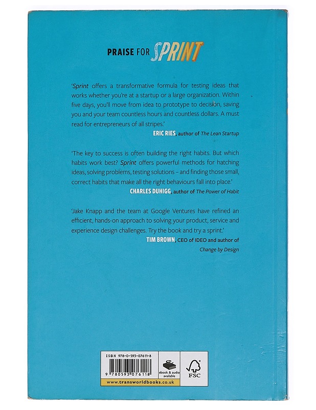 Sprint : how to solve big problems and test new ideas in just five days - Knapp, Jake - Tietokirjat ja oppaat - 10105431173 - 1