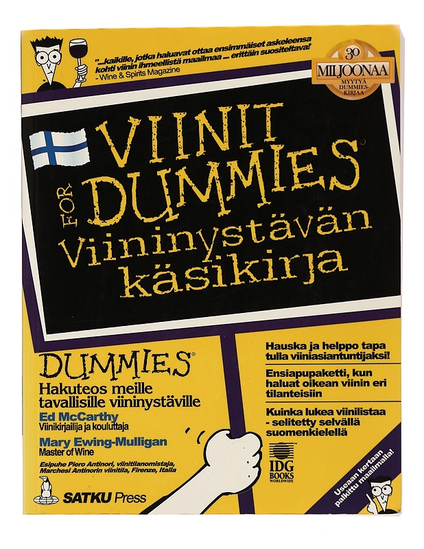 Viinit for dummies : viininystävän käsikirja - McCarthy, Ed - Tietokirjat ja oppaat - 10105431193 - 0