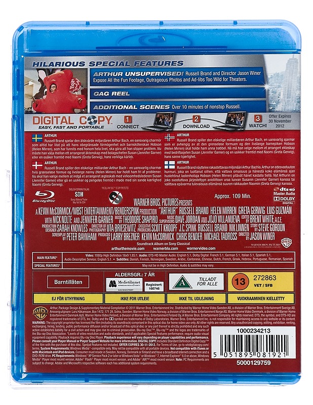 Arthur - Blu-ray - Blu-ray-levyt - 10105431208 - 1