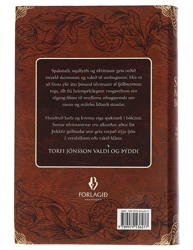 Spakmaela Bokin - Torfi Jònsson - Runot ja näytelmät - 10105431253 - 1