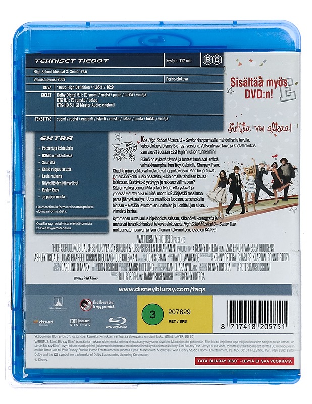 High School Musical 3 - Blu-Ray - Blu-ray-levyt - 10105431262 - 1