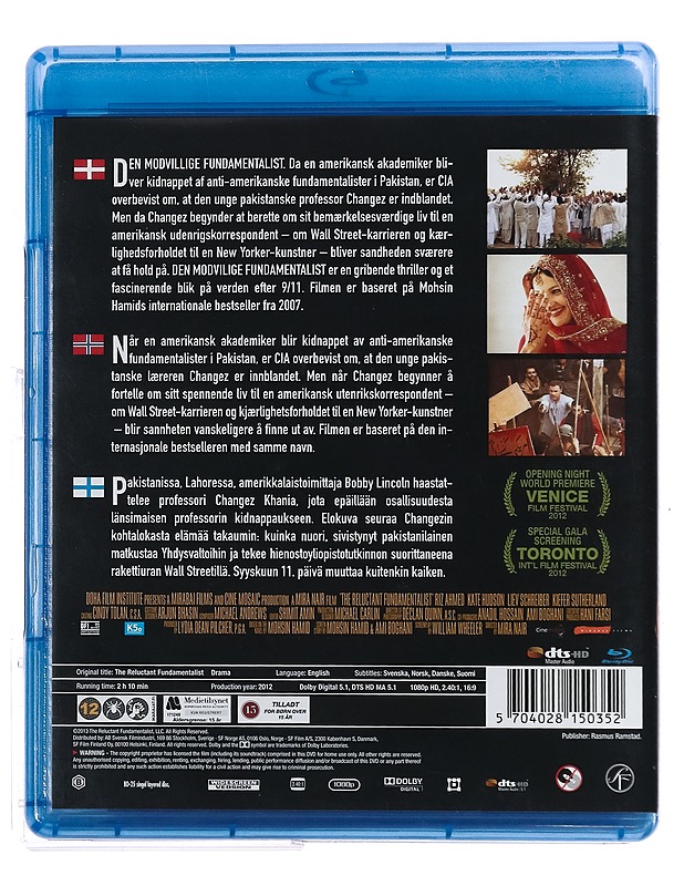 The Reluctant Fundamentalist - Blu-Ray - Blu-ray-levyt - 10105431279 - 1