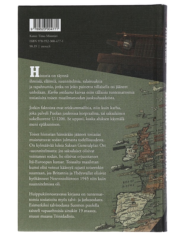 Karhu sotilaana : ja muita tuntemattomia tosiasioita toisesta maailmansodasta - Hermansson, Niclas - Historiakirjat - 10105431303 - 1